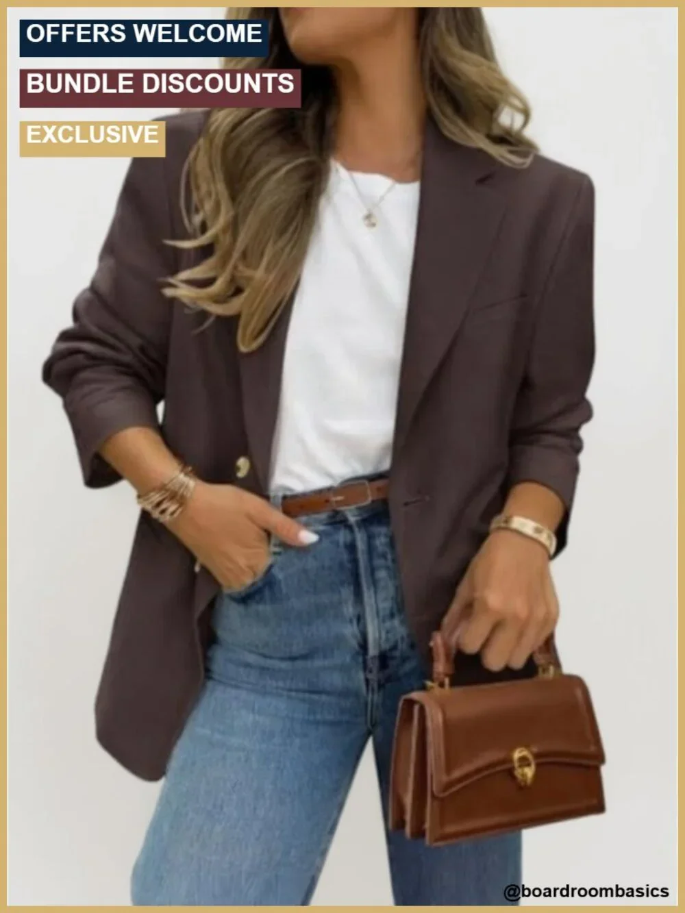 Business Casual Long Sleeve Lapel Open Front Blazer with Pockets